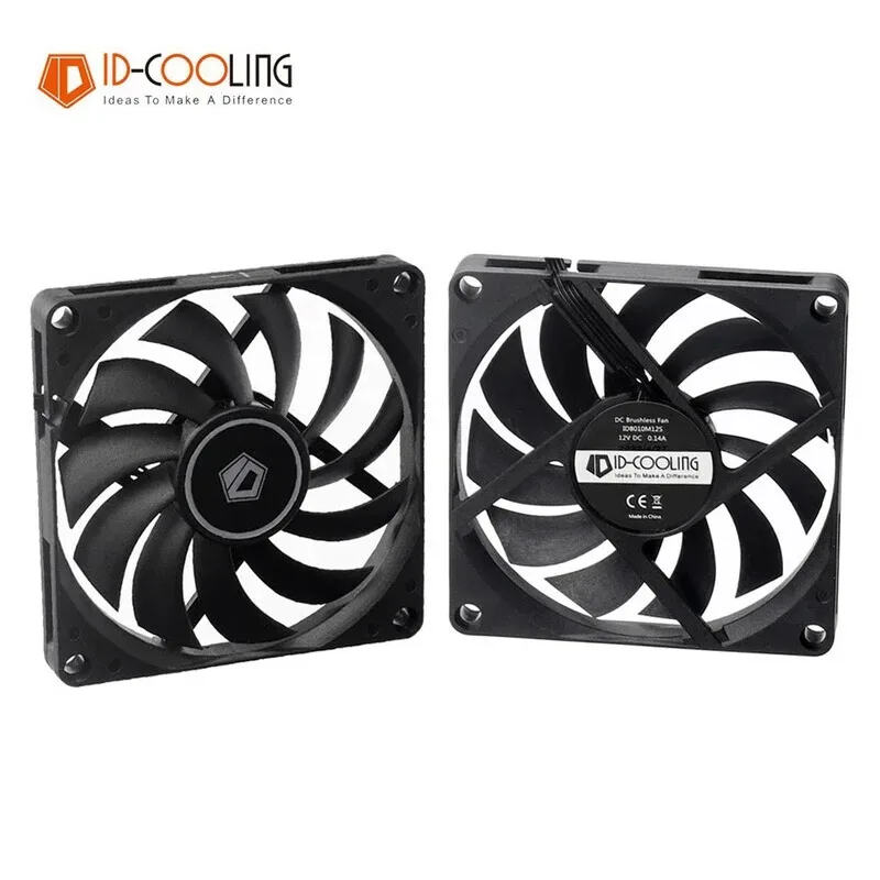 ID-COOLING NO-8010-PWM Case Fan 80mm 4Pin PWM Ultra-Thin CPU Cooling Fan 800-3000RPM Hydraulic Bearing PC Computer Ventilator