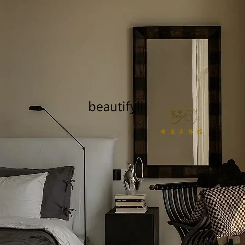 French retro decorative mirror, wall restaurant wall-mounted mirror, medieval wall-mounted makeup mirror6239