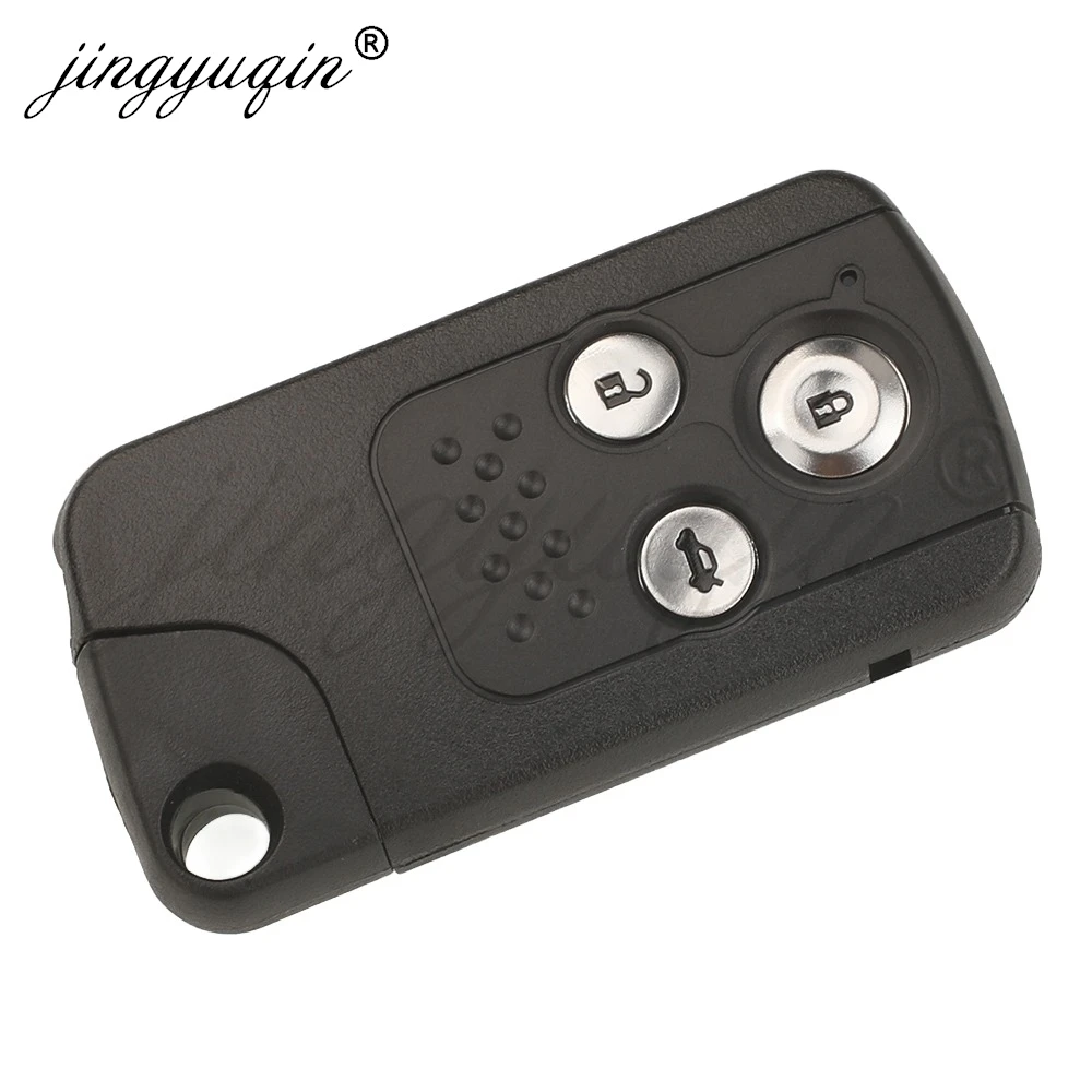jingyuqin 1/5pcs Smart Remote Car Key Shell Case Fob for Honda CRV Fit Civic Accord 8th Spirior Crosstour 2009-2016 2/3 Buttons