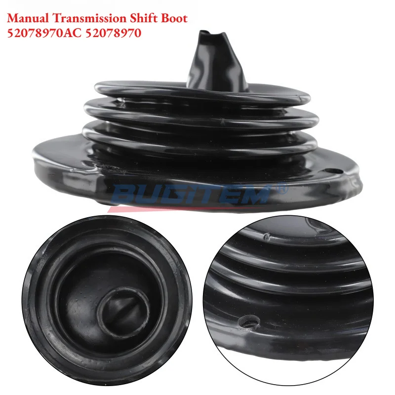 Inner Shifter Boot Aftermarket Replacement For Jeep Wrangler TJ 1997-2002 Manual Transmission Shift Boot 52078970AC 52078970