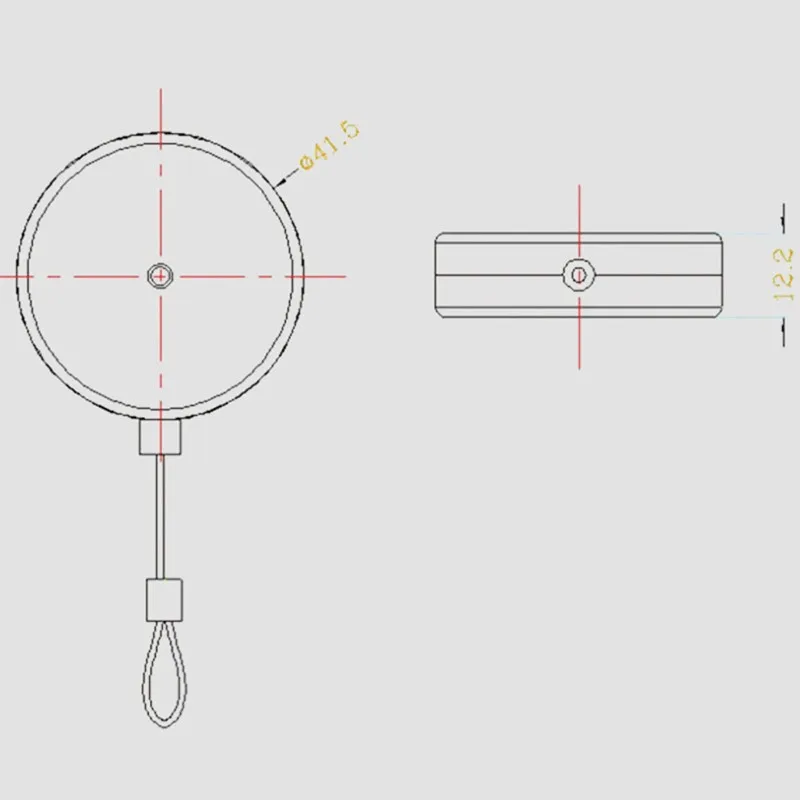 Caja de tracción de cable de acero antirrobo telescópica automática, artefacto antipérdida, pantalla de visualización, cuerda de alambre de acero antirrobo, 12 piezas