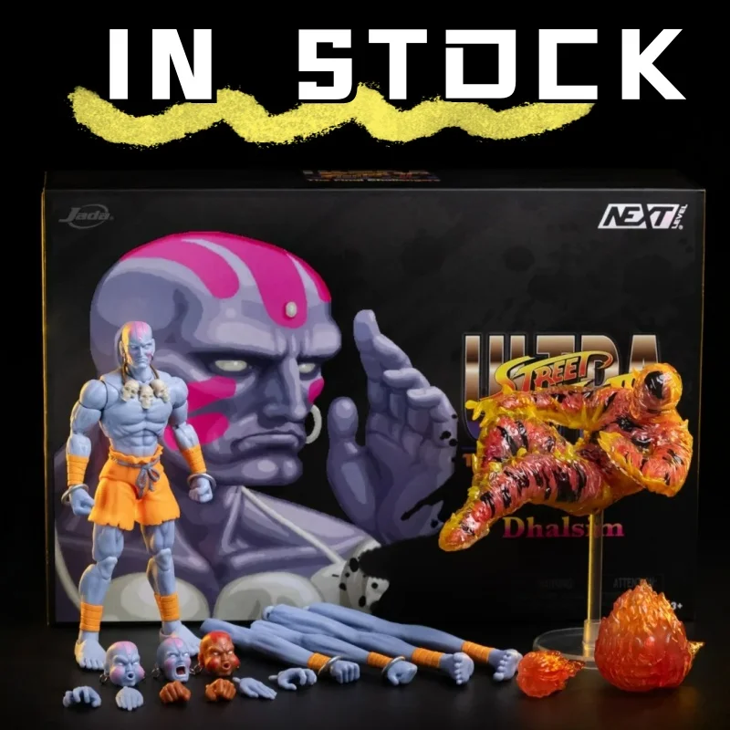 

In Stock 1/12 Scale Jada Toys Street Fighter 2 SDCC Exclusive Action Figure Dhalsim Vega Ken Fei Long Movable Joint Toys Gift