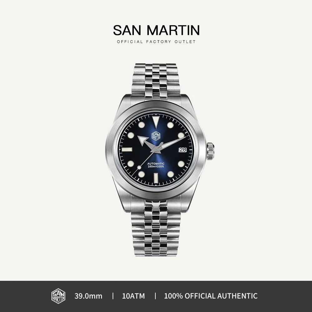 

Часы San Martin Мужские механические, 39 мм, 10 бар, SN0053