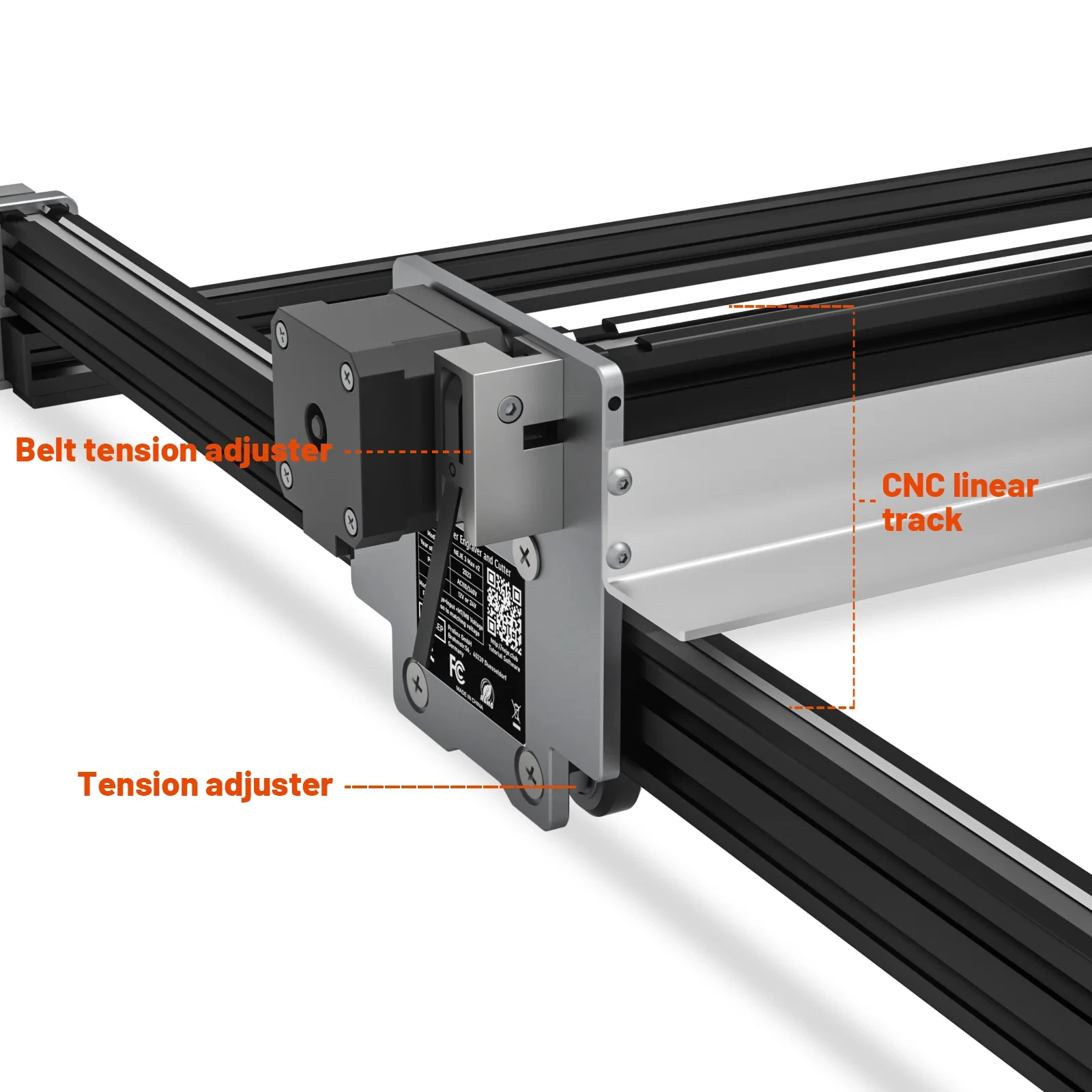 Imagem -05 - Neje Max v2 80w 120w Máquina de Gravação e Corte a Laser Máquina de Gravação a Laser com Roteador Cnc a ar Assistido