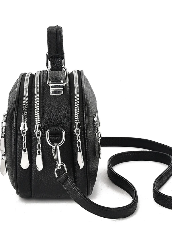 Retro Versatile Ladies Crossbody Bag High Quality Handbag Shoulder Bag Fashionable PU Leather  Color for Young Women