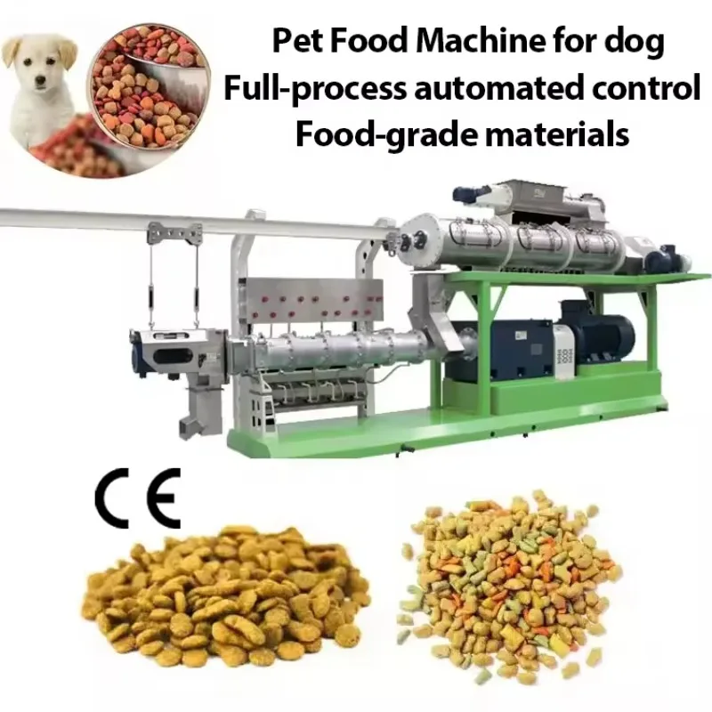 Food-Grade Materials Green Manufacturing CE Certified 500KG/H Pet Dog Food Machine for Hygienic Pet Treat Production Lines