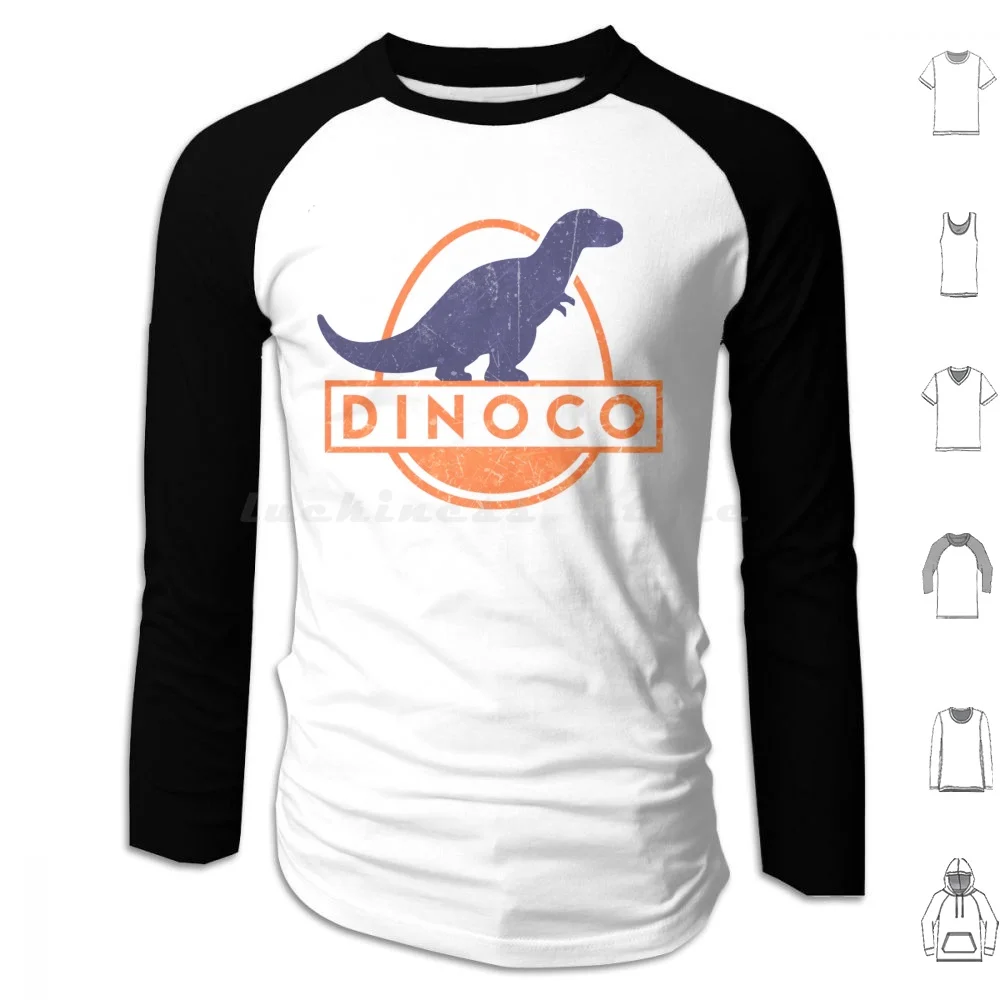 Dinoco Gasoline Vintage Cars Hoodies Long Sleeve Dinoco Gasoline Vintage Cool Car Cars Toy Automotive Dinosaur Retro