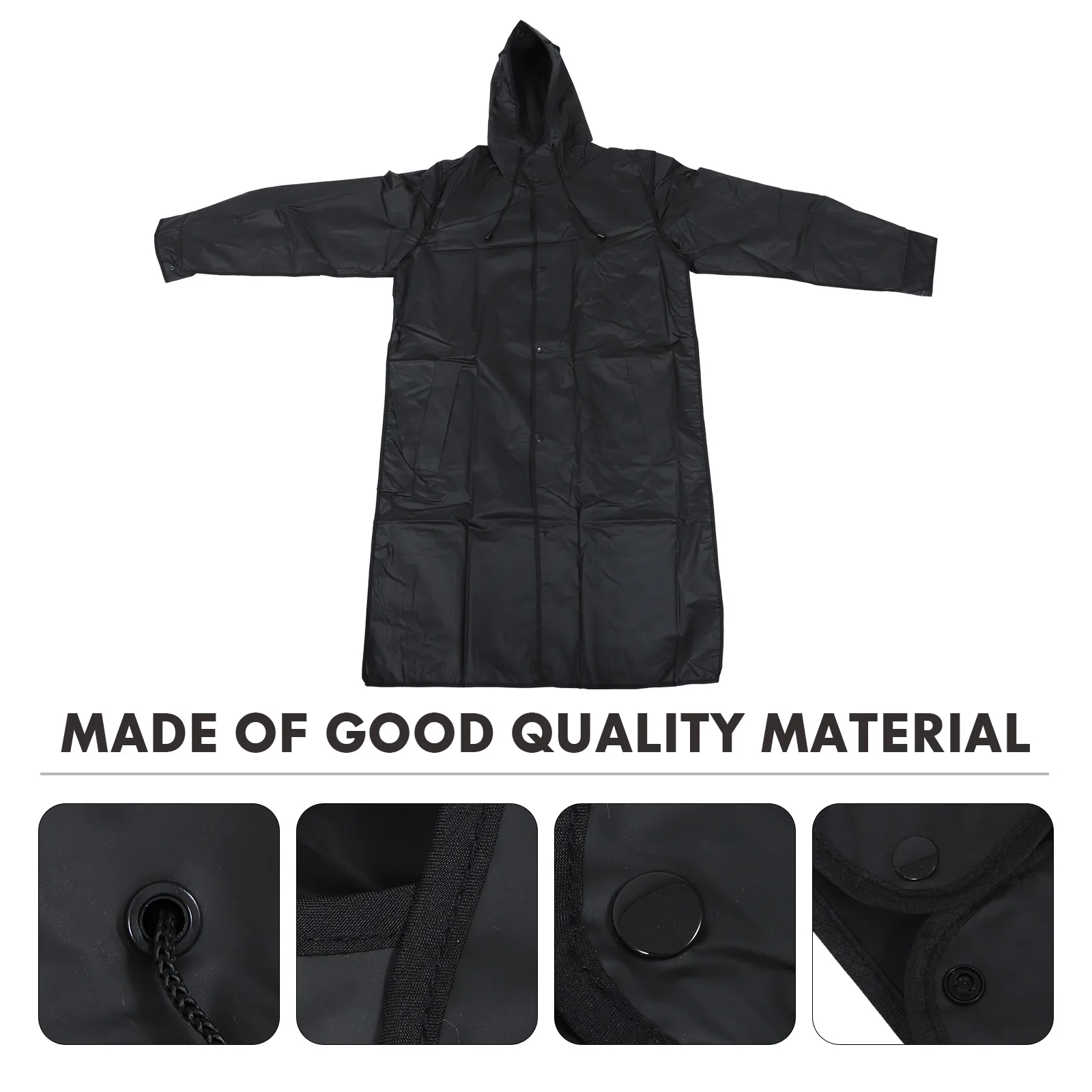 1pc capa de chuva longa corpo inteiro à prova dwaterproof água ao ar livre adulto eva capa de chuva para caminhadas leve durável à prova de umidade portátil