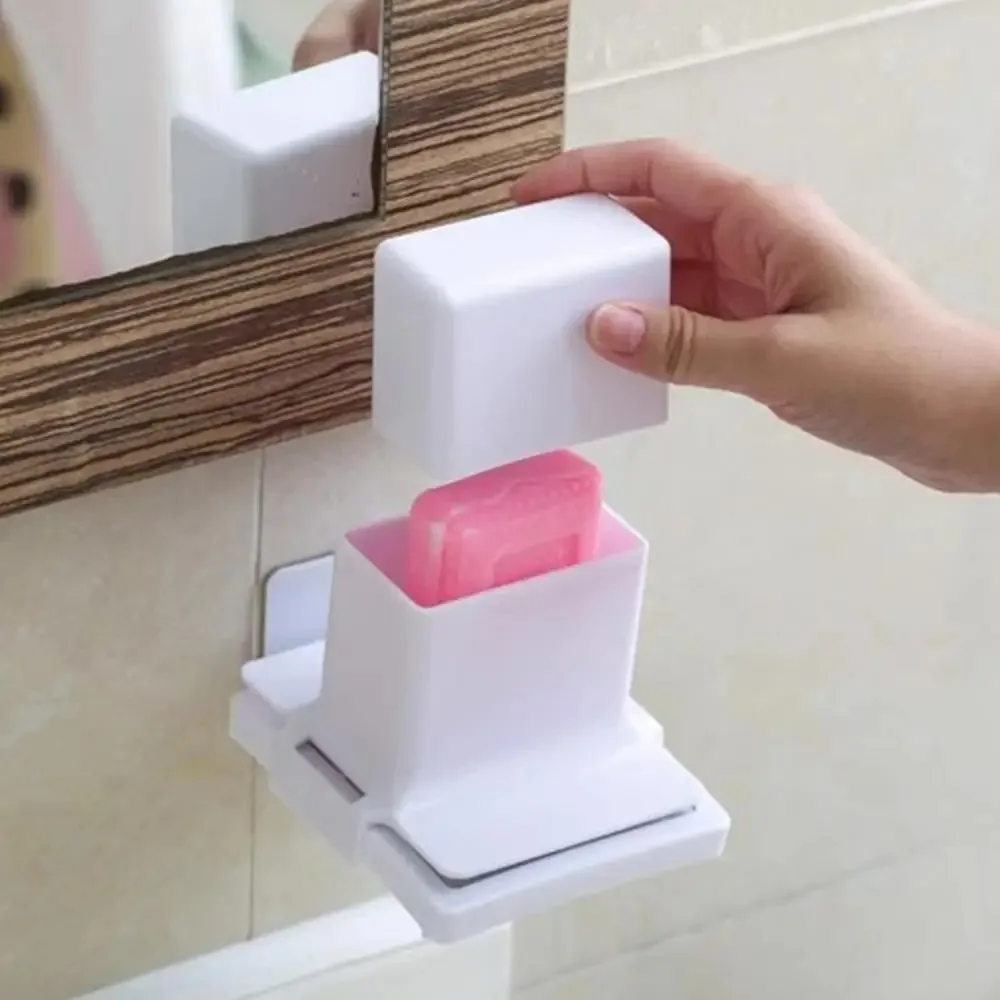 Useful Wall-Mounted Soap Grinding Tools Waterproof Adjustable Soap Storage Rack Soap Grinder Box