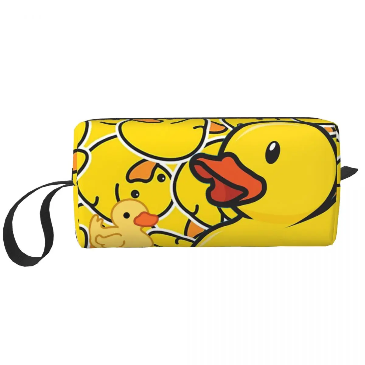 Cute Rubber Duck Makeup Bag Cosmetic Organizer Storage Dopp Kit Toiletry Cosmetic Bag for Women Beauty Travel Pencil Case