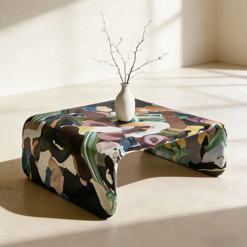 Italian Modern Coffee Table Minimalist Unique Aesthetic Designer Nordic Side Table Decoration Clear Couchtisch Home Furniture
