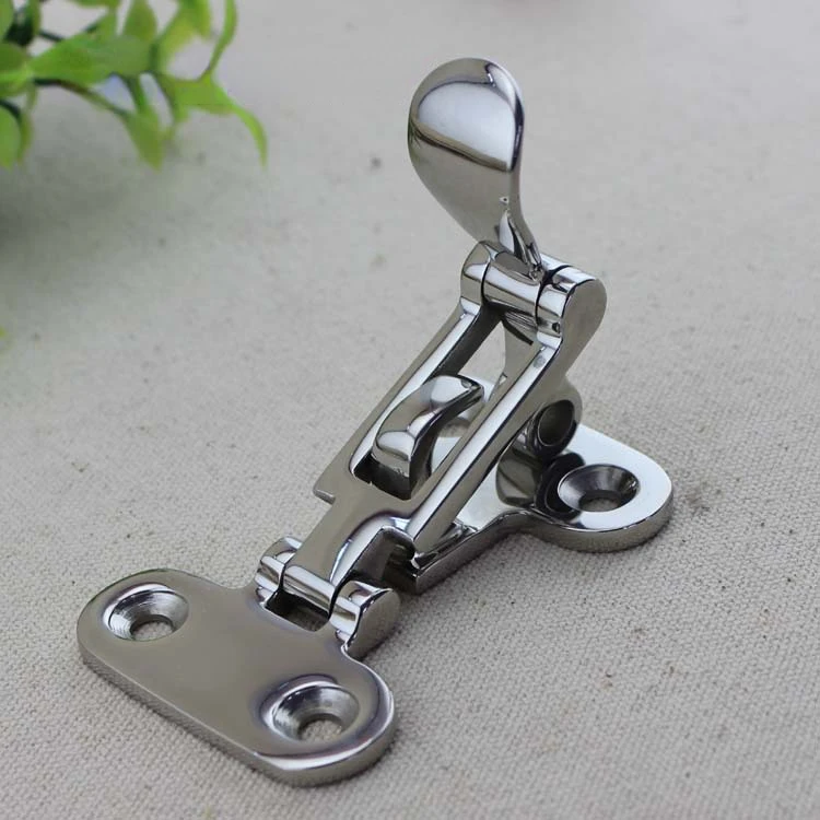 1pcs Boat Door Hatch 316 Stainless Steel Anti-Rattle Latches, Marine Grade Lockable Hold Down Clamp Latches