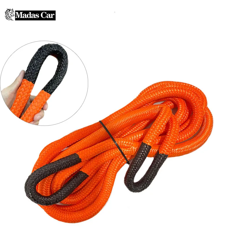 20mm*6m 19800lbs Recovery Rope  Automobile Emergency Wild Rescue Power Line Rope Rope Trailer Rope  High Tensile Force