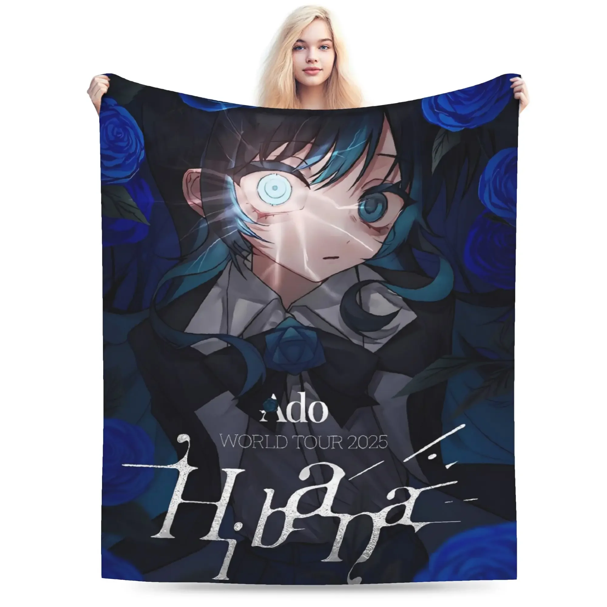

Ados World Tour Warm Soft Plush Throw Blanket for Girls and Boys Funny Flannel Couch Chair Bedspread Sofa Bed Cover