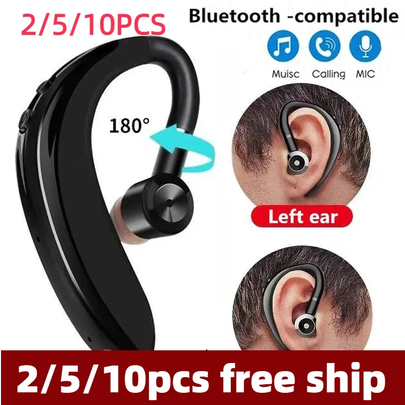 

wholesale S109 Wireless Universal Hook Earphones Sports Business Single Ear Headset Handsfree headphones With Mic Smartphone