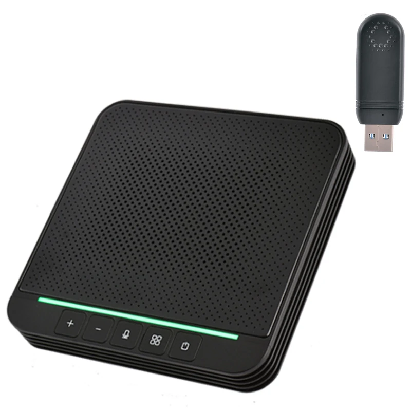 

Yvcbox Lvc200-2.4G New Design Usb Wired+2.4g Omni-directional Wireless Microphone Noise-canceling Video Conference Speakerphone