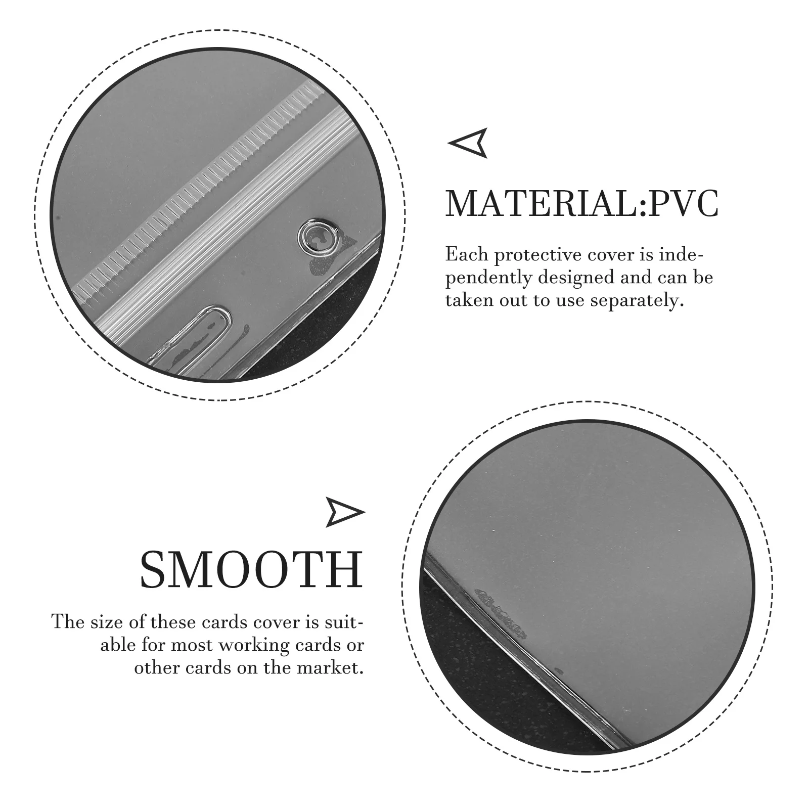 50 قطعة حامل شارة شفاف واضح حافظة بطاقات ل Id اسم شارة يغطي المضادة للخدش بطاقات واقية تخزين لعبة قابلة لإعادة الاستخدام #3