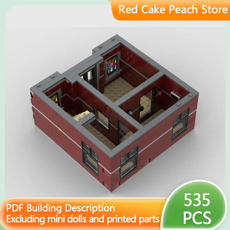 

City Street View Model MOC Building Bricks Jazz Club Radio Floor Modular Technology Children Holiday Gifts Assemble Toys Suit