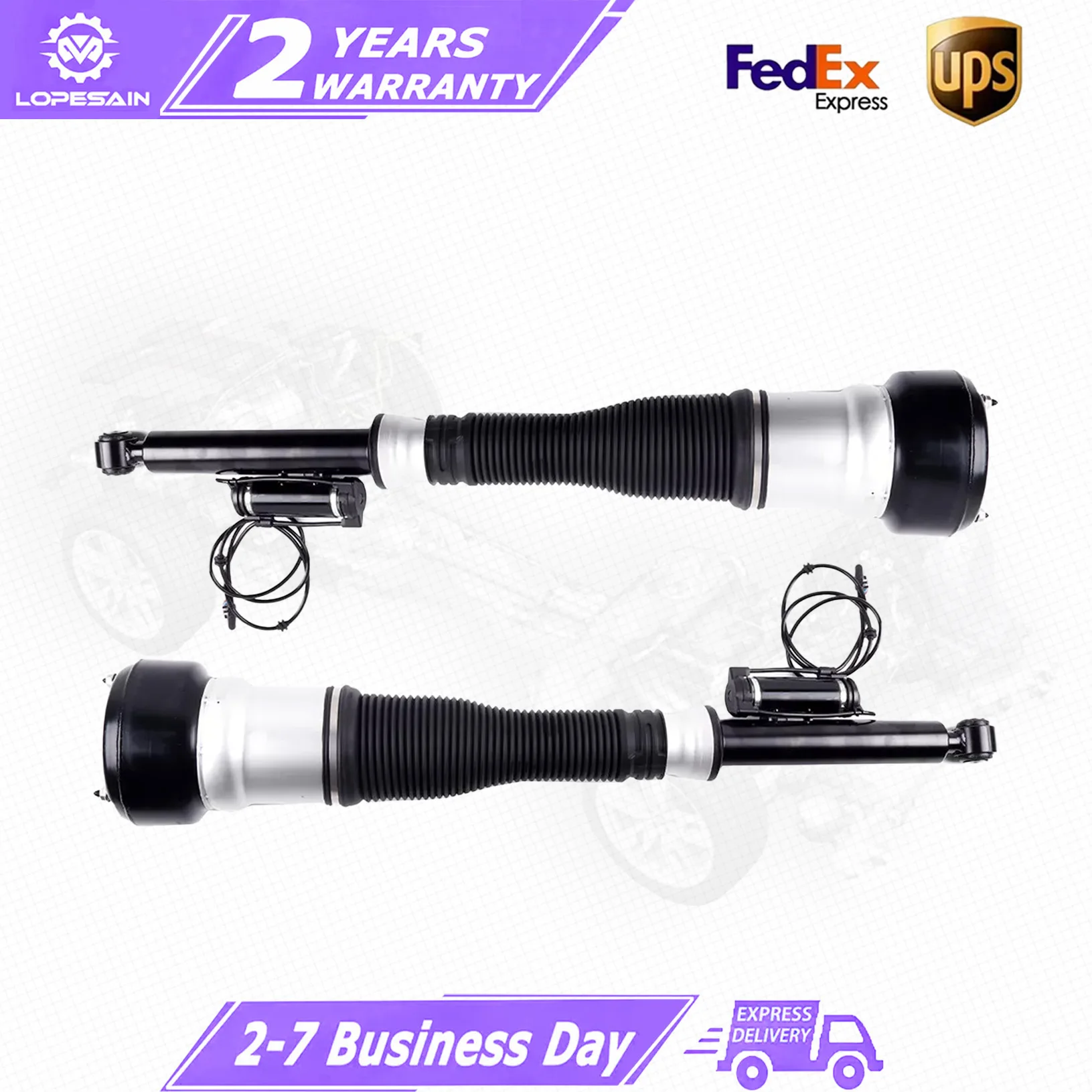 Pair For Rear Right/Left Air Suspension Shock Strut For Mercedes Benz S-Class W221 S350 S550 2213205613 2213202113