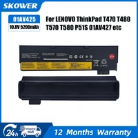 SKOWER 01AV427 01AV428 Batería para Lenovo ThinkPad A475 A485 T470 T480 T570 T580 P51S P52S TP25 SB10K97585 01AV423 01AV425 61+