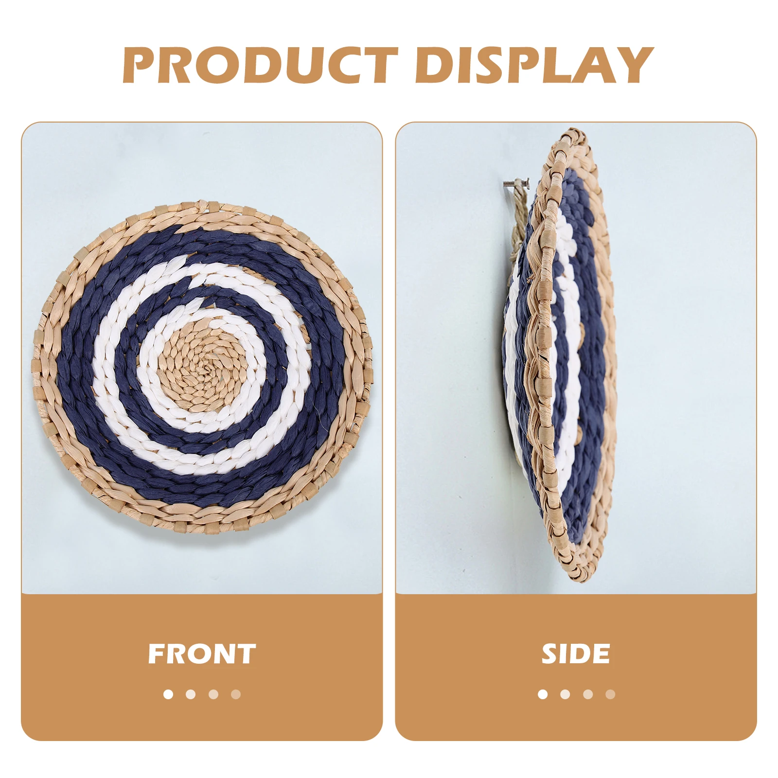 

Small Tapered Grass Hanger Decoration Weave Wall Ornament Straw Decorations String Nordic