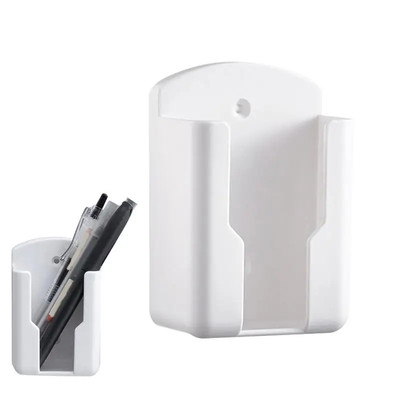 Wall Shelf Bathroom Shelf Universal White Air Conditioner Remote Control Holder Wall Mounted Punch-Socket Holder