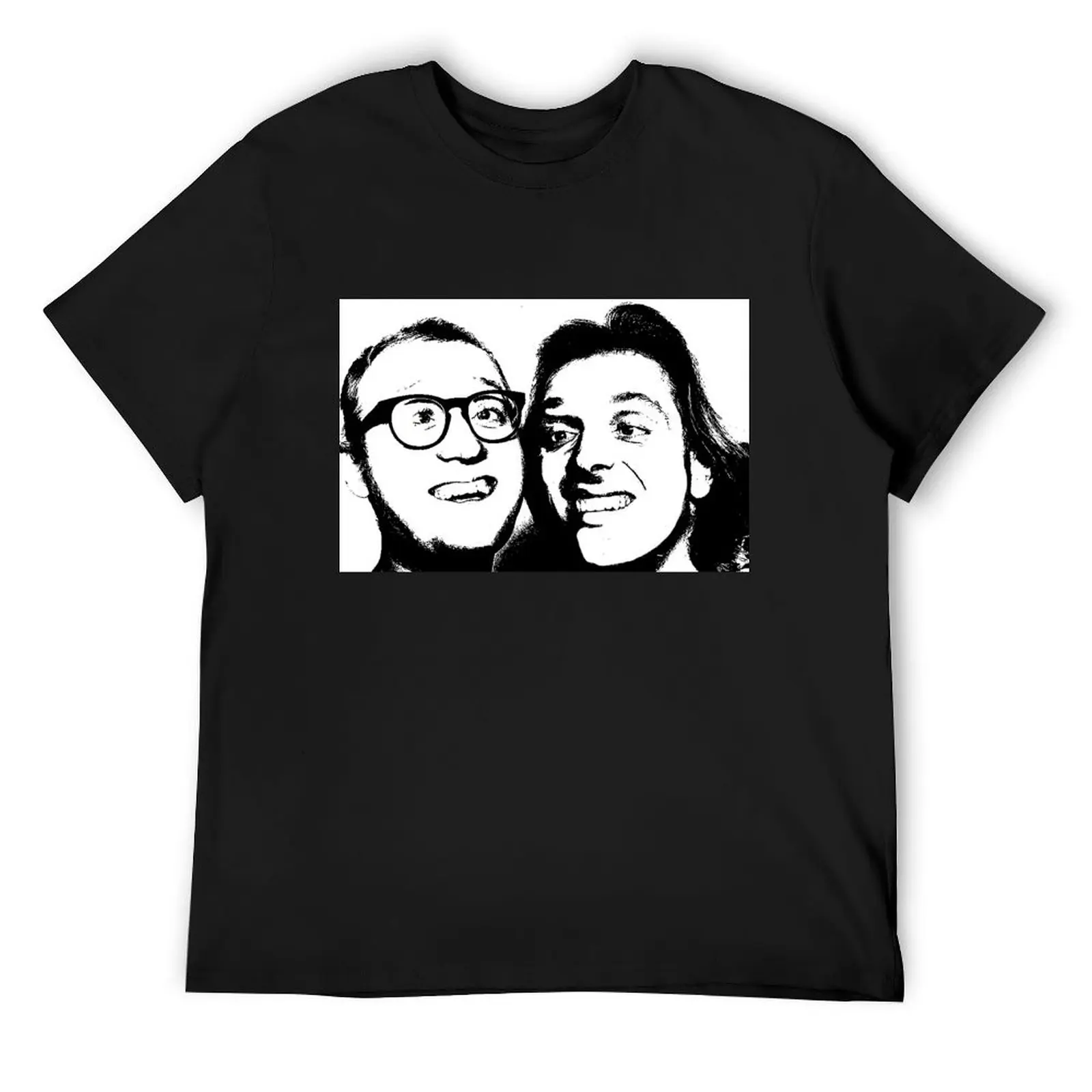 Rik mayall and Ade edmondson T-Shirt blacks oversized sweat plus size clothes mens plain t shirts