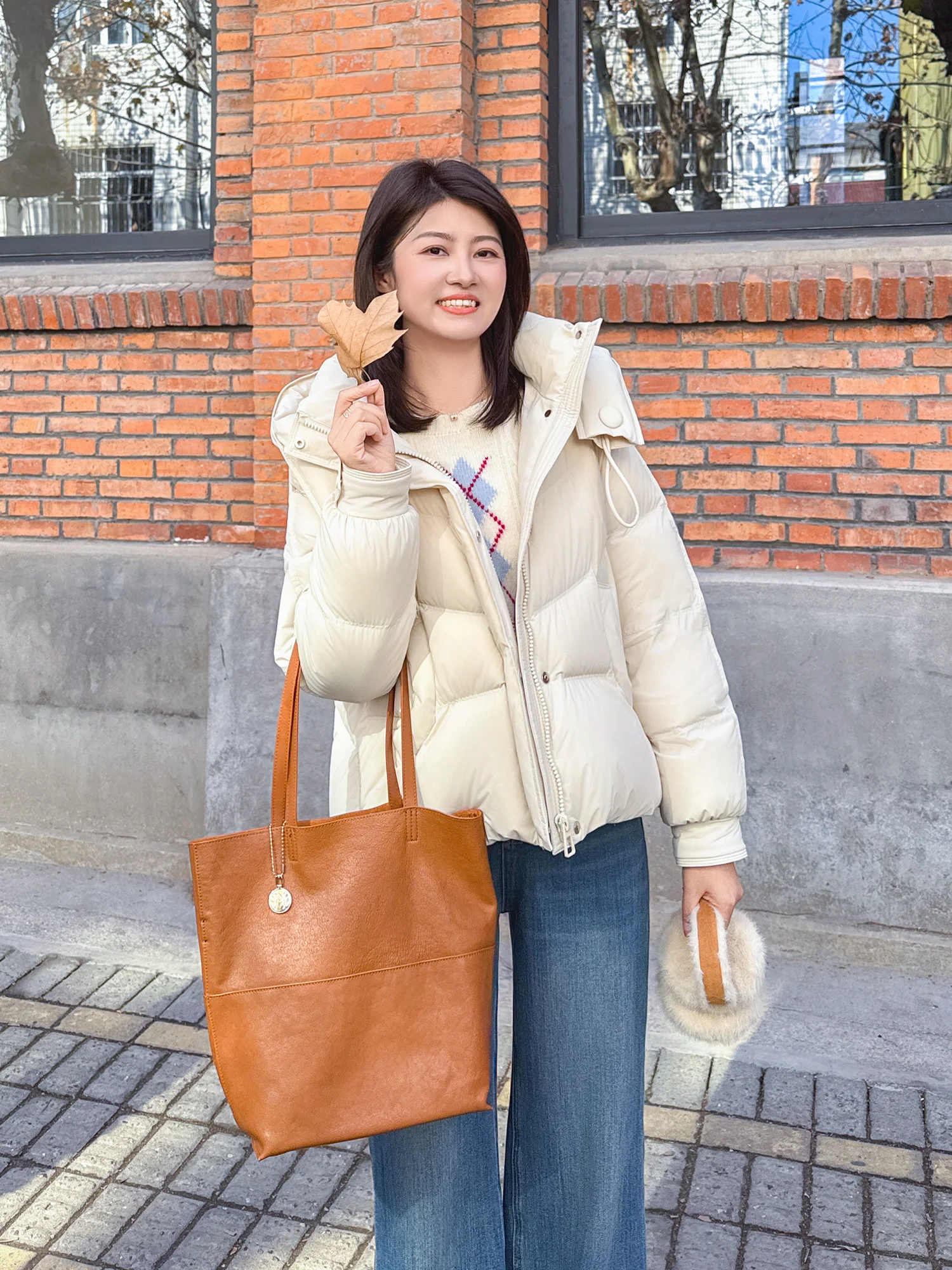 

Пурпурное пуховое пальто Zillal в корейском стиле, легкое, повседневное, теплое, свободного кроя, с капюшоном, для женщин