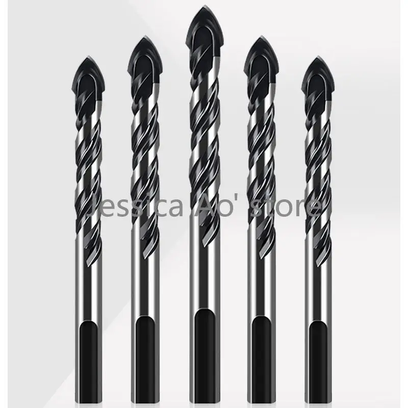 

5-12mm Multi Functional Triangle Bit Twist Shank Black Drill Bits for Metal Iron Concrete Wood Glass Electric Hand Drill Bit Set