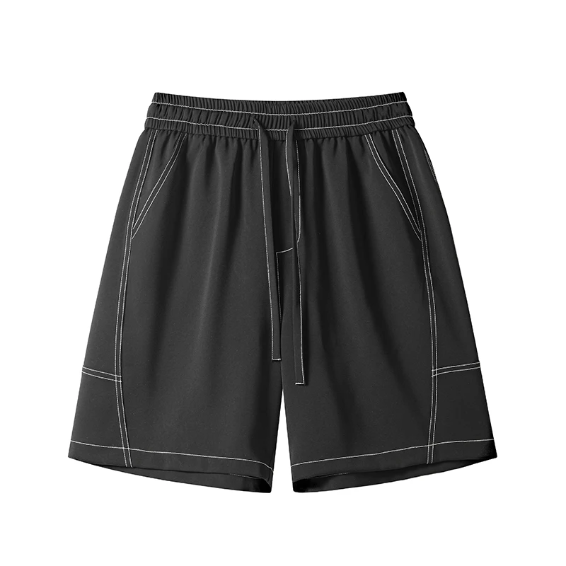 

Мужские короткие брюки-карго в корейском стиле, летние, модные, однотонные, повседневные, свободного кроя, до колена, уличная одежда