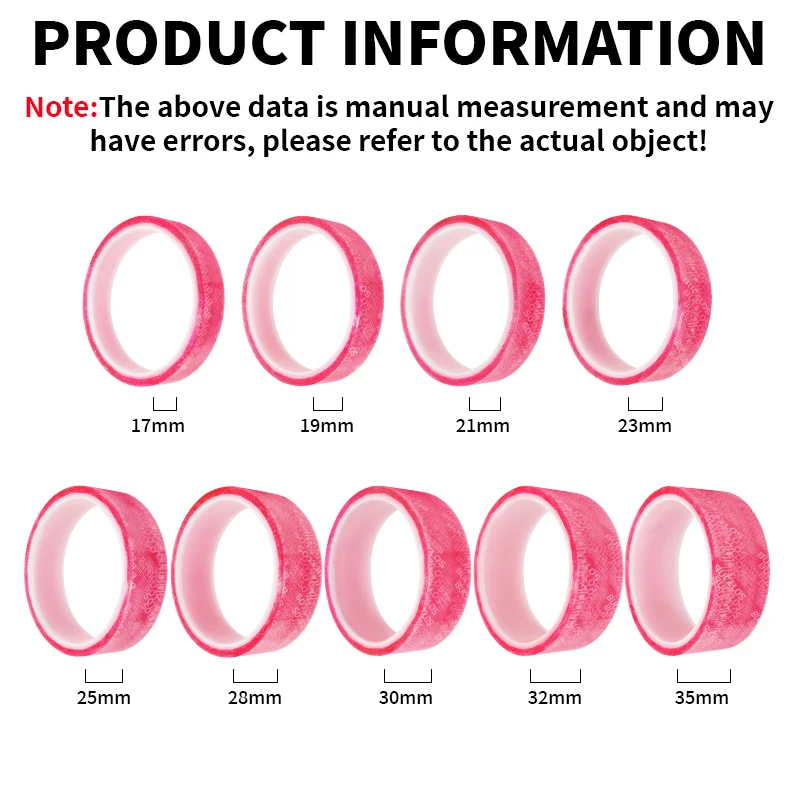 BUCKLOS 2PC Bike Tubeless Rim Tape 17/19/21/23/25/28/30/32/35MM Bicycle Rim Straps 10M MTB Road Bike Rim Tube Tapes for Wheelset