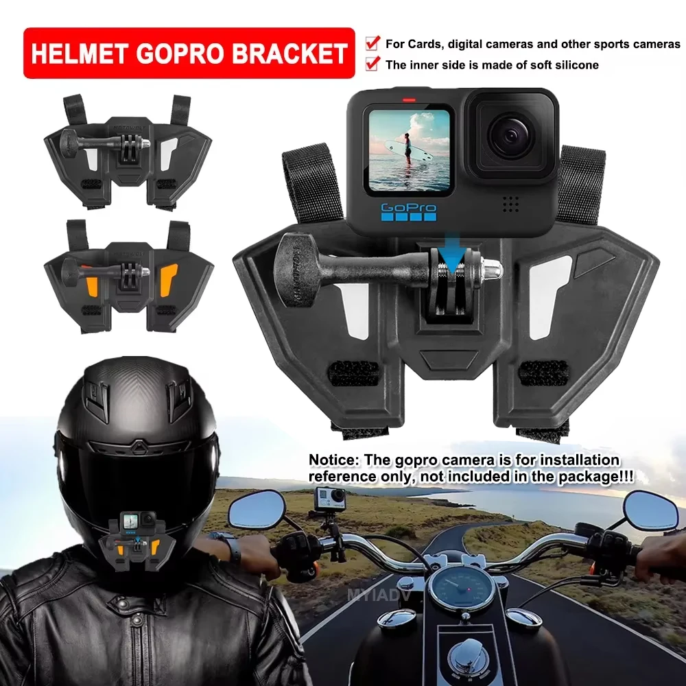 

Motorcycle Helmet GoPro Mount Bracket Face Chin Camera Mounting Holder Universal For All Motorbike Riding For BMW For Yamaha