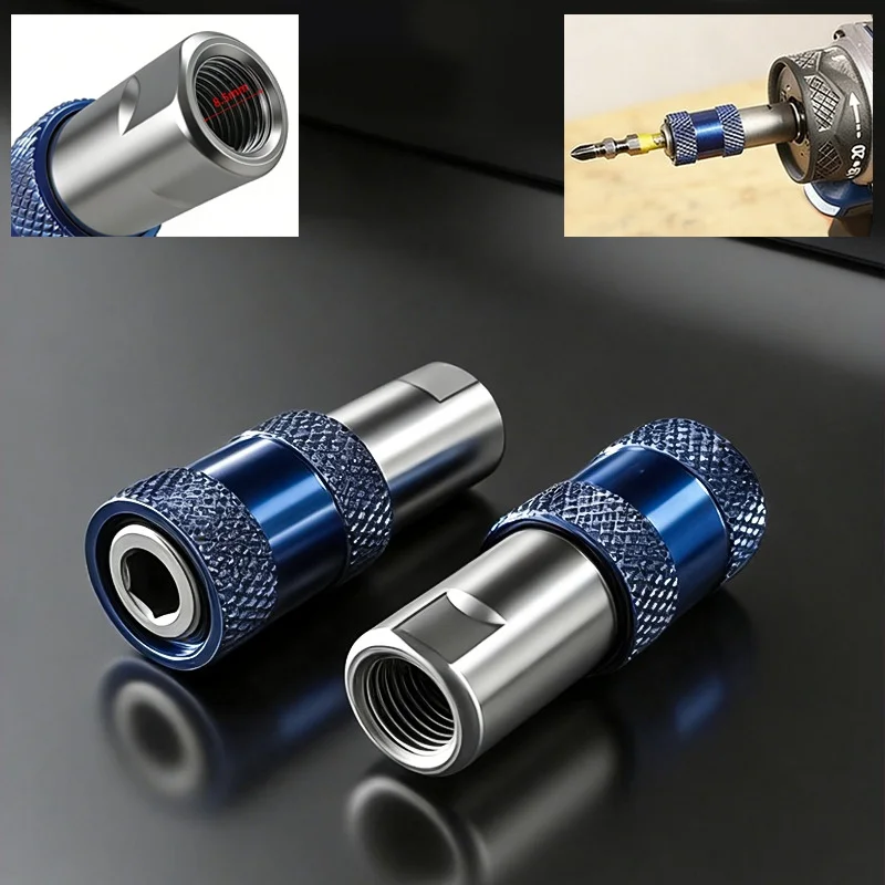 3pcs 3/8 Hex Shank Quick Release Self Locking Drill To Screwdriver Adapter For Power Tools Accessories