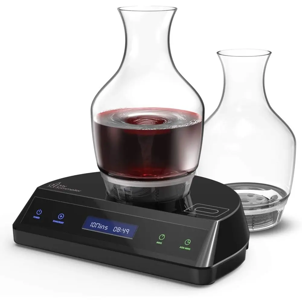 

Che DT-01-BKB2 Deluxe Edition Electric Wine Aerating Decanter, Black
