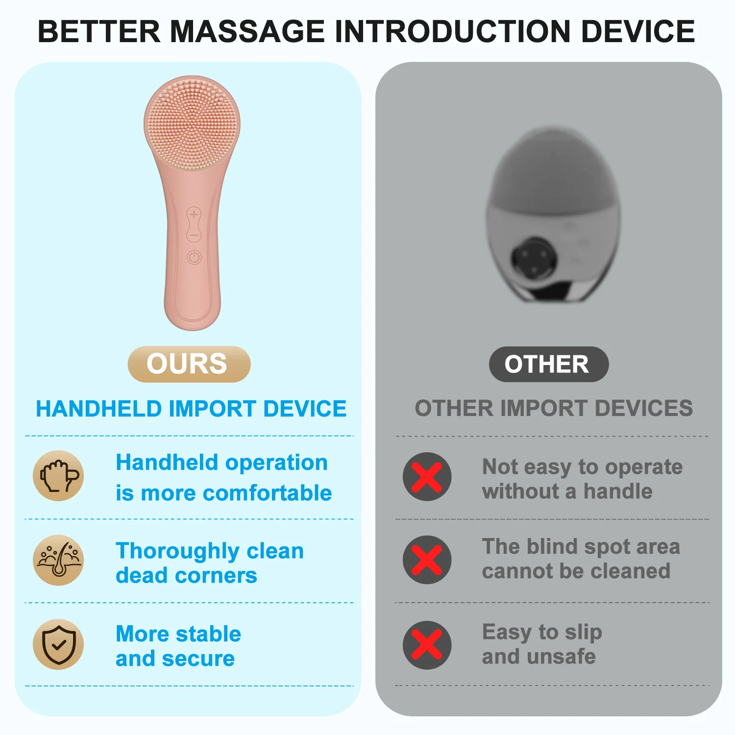 Nettoyage de la peau nettoyant par vibrations brosse de nettoyage du visage outil de nettoyage du visage électrique vibrant Silence Machine de nettoyage de lavage maison