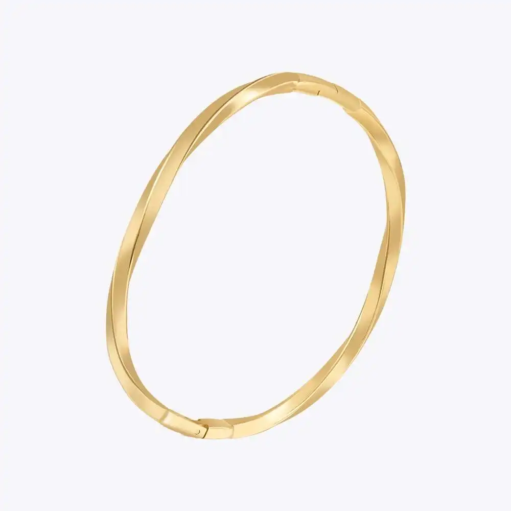 ENFASHION Pulseras Geometry Lines Press Bracelet For Women Plated Gold Bangle Fashion Cute Elegant Jewelry Graduation Gift232362