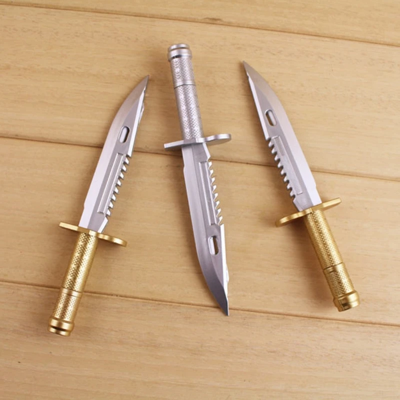 قلم حبر جاف على شكل سكين حبر أزرق أدوات كتابة مكتبية للمدرسة هدية