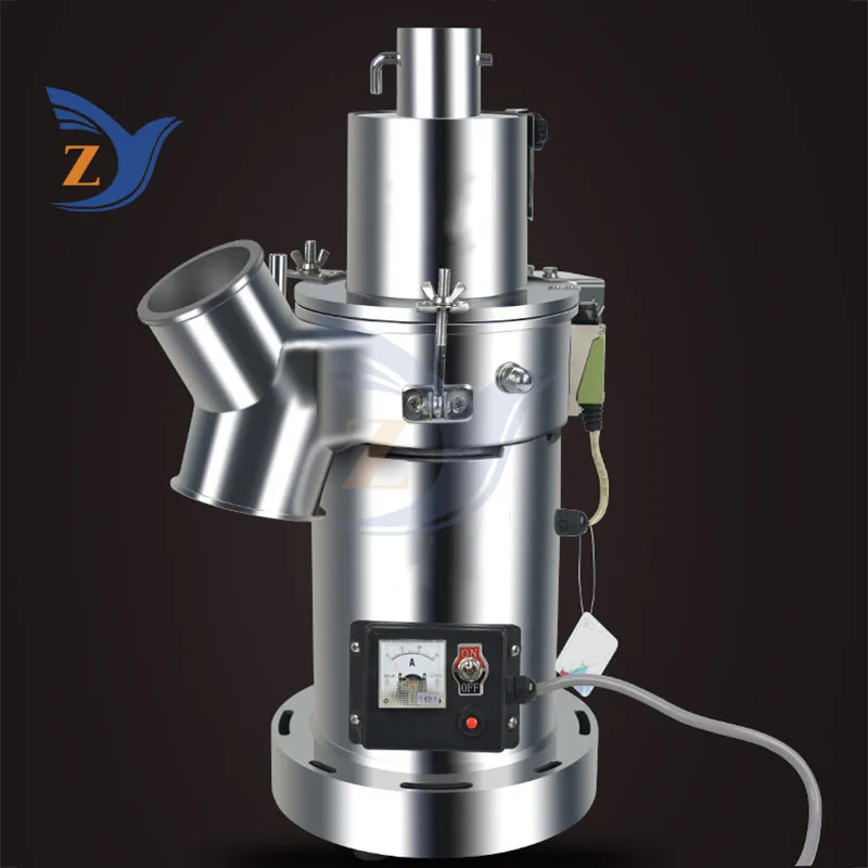 เครื่องบดยาสมุนไพรจีน Ultra-fine Power-driven ในครัวเรือนขนาดเล็ก Ultrafine ยาวัสดุ Crusher อุปกรณ์