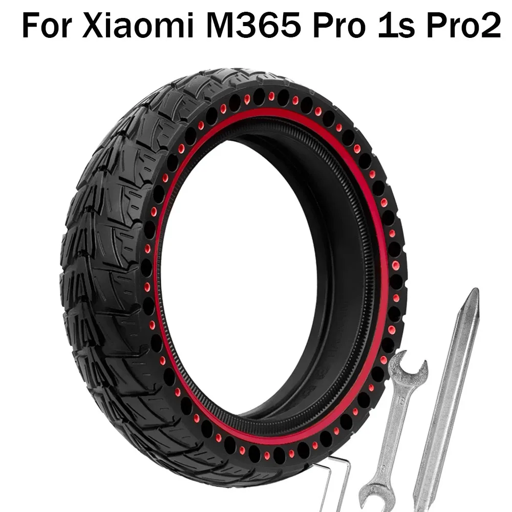 8.5 Inch Color Rubber Solid Tire For Xiaomi M365 Pro 1s Pro2 8.5x2.0 Non-slip Wear-resistant Inflation-free E-Scooter Tire Parts