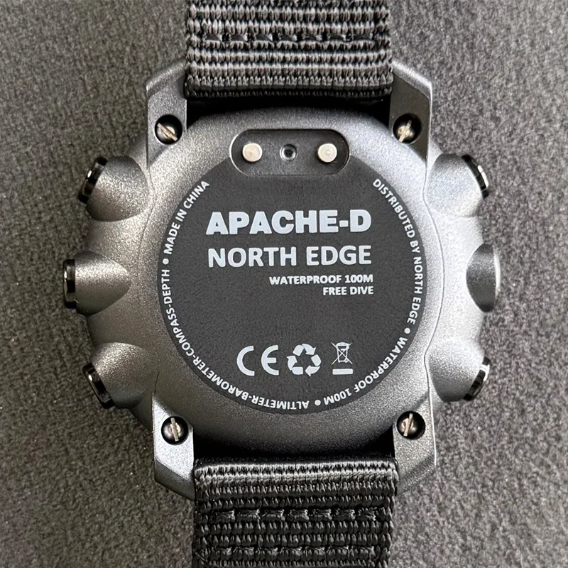 North Edge APACHE-D Digital Smart Watches Nylon Sports Waterproof 50 Meters Altimeter Driving Watch for Men Digital Watches