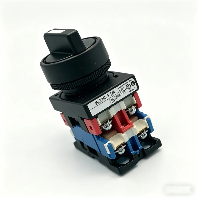 

AR22PCR-3174B 22mm 3-Position Latch Selector Switch 2NO+2NC 600V 10A IP65