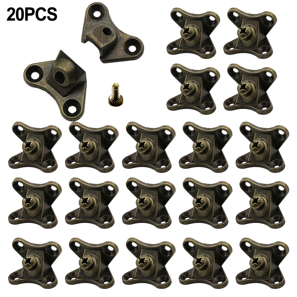 

Zinc Alloy Butterfly Corner Holders 20pcs for Reinforcing Furniture Corners with Detachable Screws for Easy Assembly and Removal