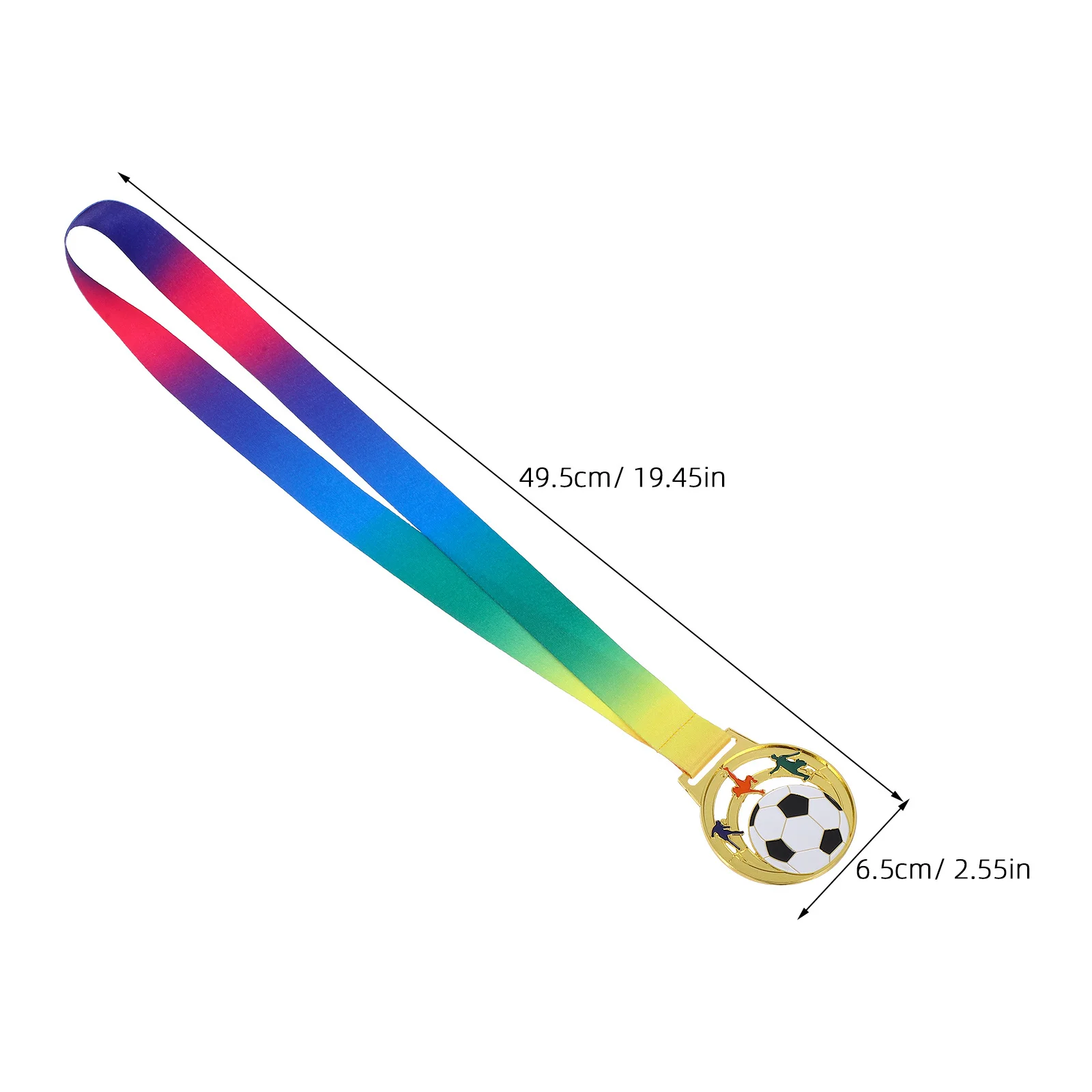 6 medaglie di calcio, design cavo, premio in metallo per bambini, giorno sportivo e giochi di società, premi di calcio, premi di calcio