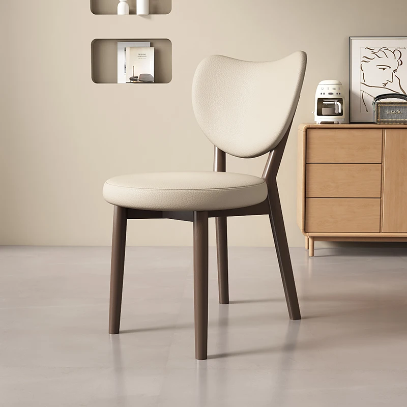 كراسي طعام منجدة خشبية بيضاء على الطراز الشمالي كراسي طعام رخيصة مريحة من Sillas Para Comedor أثاث منزلي