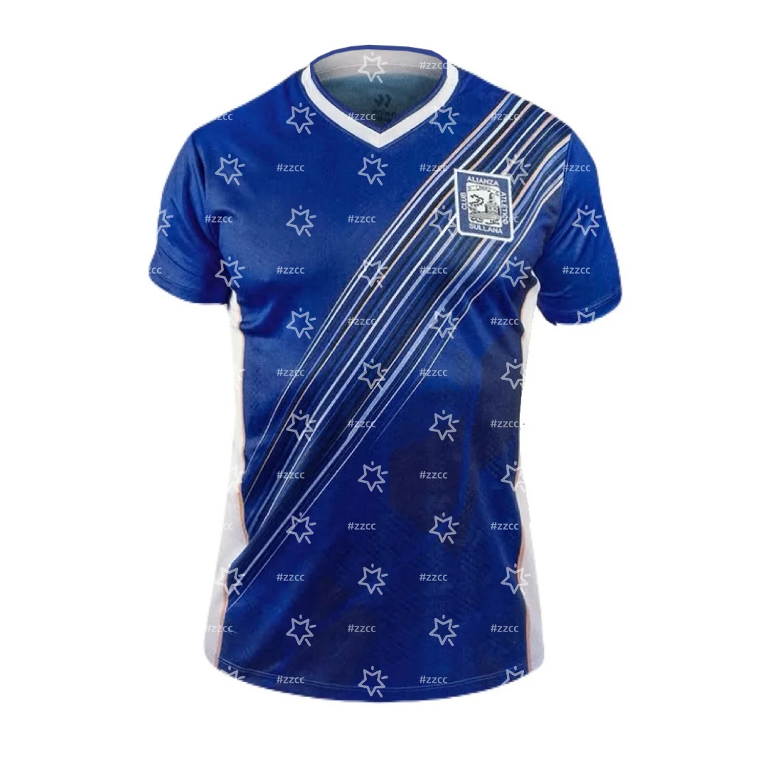 Camisa de Futebol Alianza Atlético Sullana 25-26, Kit de Treino, Camiseta Masculina de Verão, Camiseta Infantil, Camisa de Ciclismo Feminina ﻿ ﻿