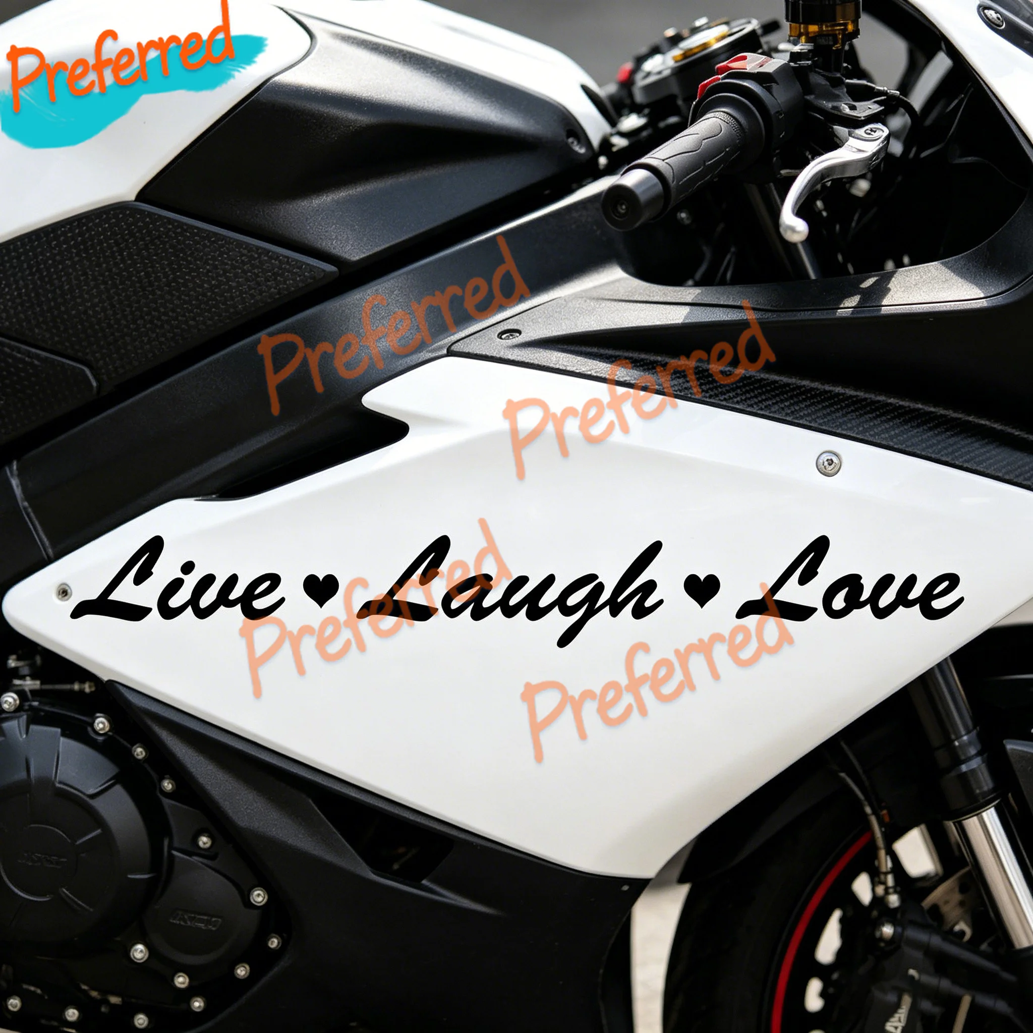 2x Sticker Connection Live Laugh Love Stickers Car Vinyl Stickers Hello Cute Girl - Customizable in Any Sticker Size