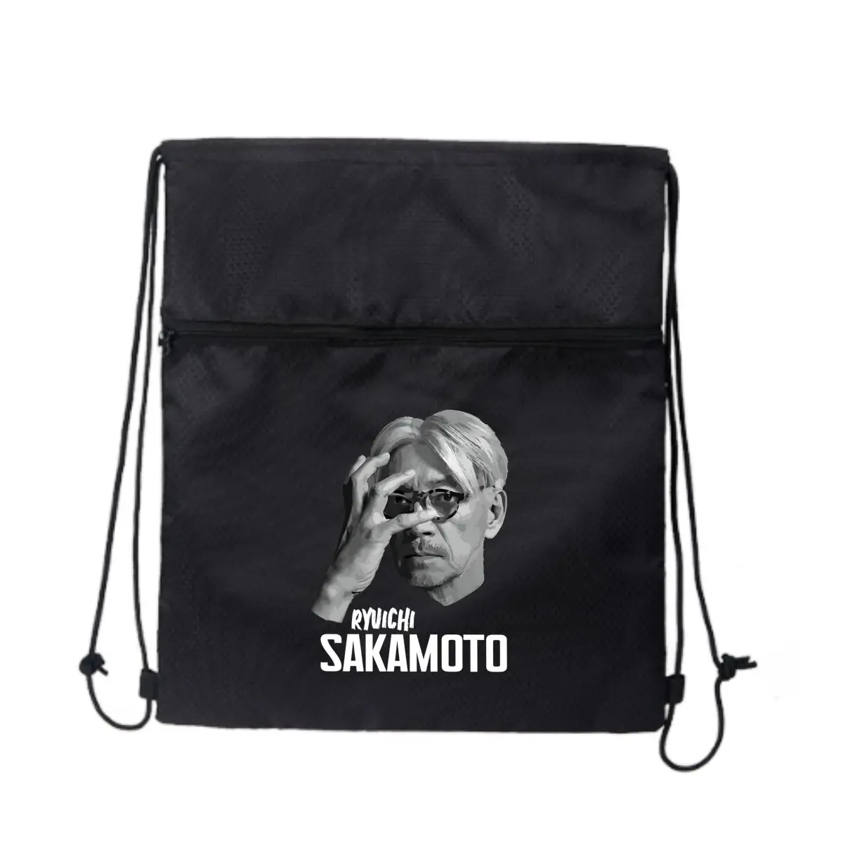 

Ryuichi Sakamoto Musician Tribute Art Multi Scene, круглая уличная сумка на шнурке, дизайн на молнии, сумка для отдыха и путешествий, фитнеса