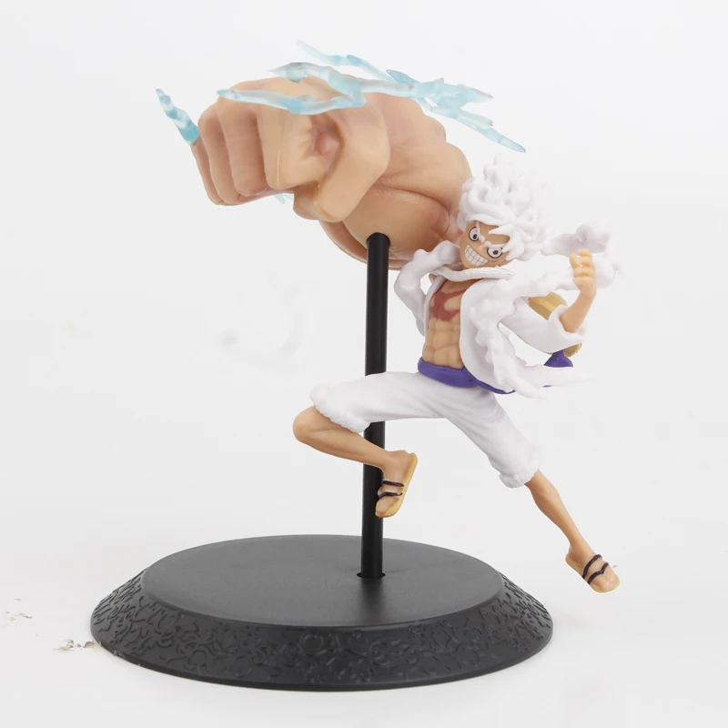 4pcs/set One Piece Nika Luffy  Figures Pvc Model Toys 6.5-10cm