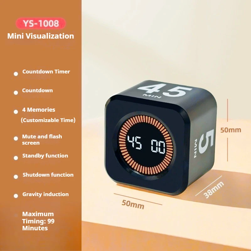 スマートキューブタイマー 生産性研究 子供の視力 デジタルキッチンフリップタイマー