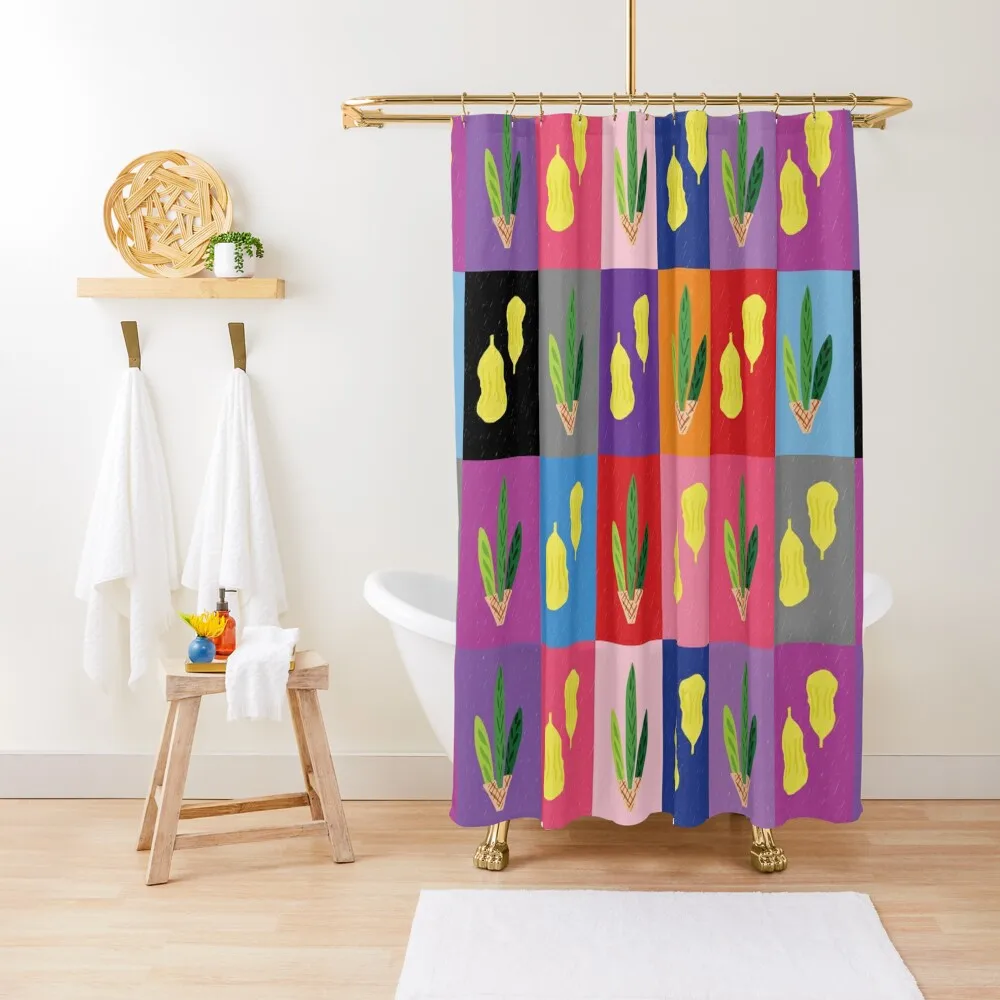 

Lulav and Etrog Pop Art Grid Shower Curtain Shower Set For Bathroom Modern Accessory Bathrooms In The Bathroom Curtain